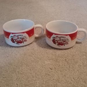 Campbell Soup & Tomato Ceramic Set of Mugs
